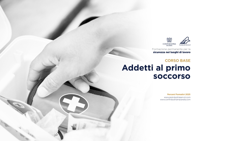 CORSO: BASE ADDETTO PRIMO SOCCORSO (19 Settembre – 10 Ottobre 2025)