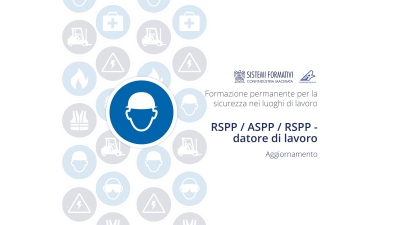 CORSO: Aggiornamento per RSPP / ASPP / RSPP Datore di lavoro – Ed. Novembre 2024