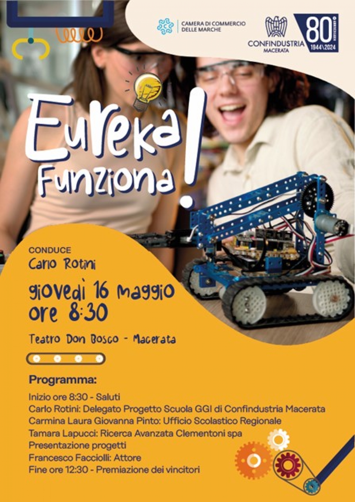 PREMIAZIONE EUREKA! FUNZIONA! TEATRO DON BOSCO MACERATA 16 MAGGIO 2024