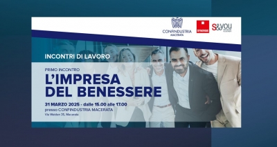 SAVE THE DATE - Incontri di Lavoro - &quot;L&#039; Impresa del Benessere&quot;: 31 marzo 2025 ore 15:00