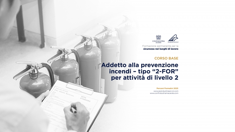 CORSO: Base - Addetto alla prevenzione incendi (Livello 2) - Ed. Ottobre 2025