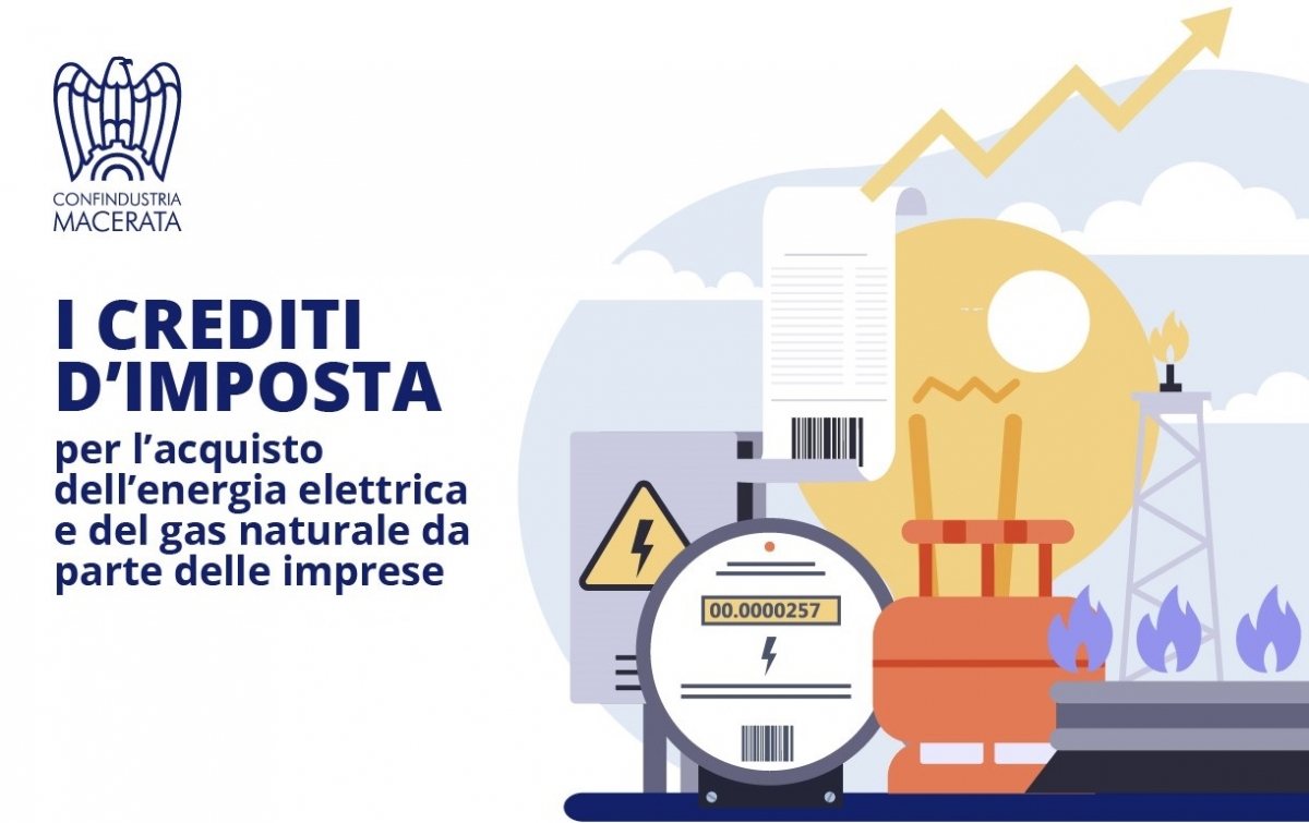 ENERGIA - I crediti d’imposta per l’acquisto dell’energia elettrica e del gas naturale per il PRIMO TRIMESTRE 2023