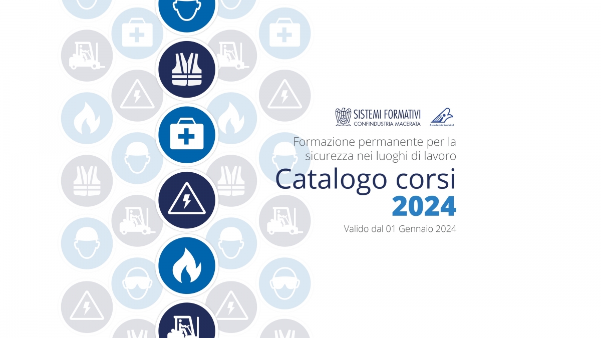 CORSI DI FORMAZIONE PER LA SICUREZZA NEI LUOGHI DI LAVORO - ANNO 2024