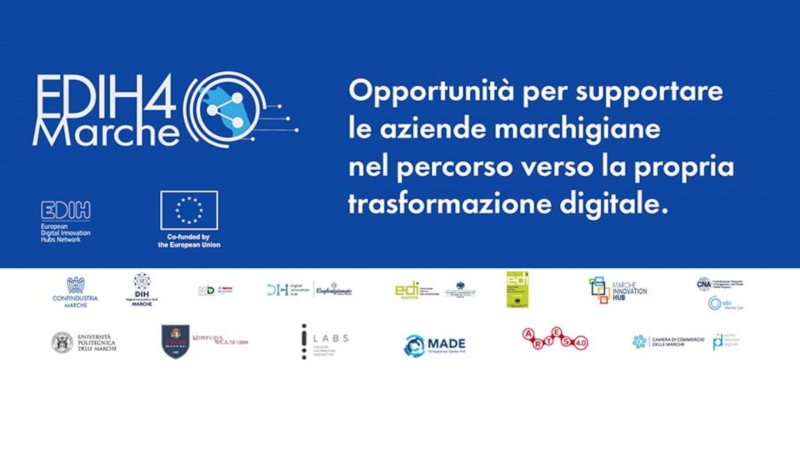 EDIH4Marche: Supporto al processo di digitalizzazione per le imprese marchigiane - opportunità formativa finanziata