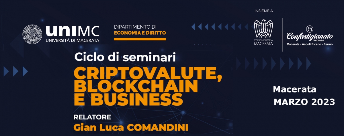 Ciclo di seminari - CRIPTOVALUTE, BLOCKCHAIN E BUSINESS