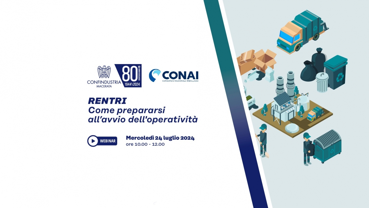 Webinar: RENTRI. Come prepararsi all’avvio dell&#039;operatività - 24 luglio 2024, ore 10.00-12.00