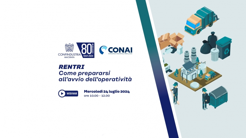 Webinar: RENTRI. Come prepararsi all&rsquo;avvio dell'operativit&agrave; - 24 luglio 2024, ore 10.00-12.00