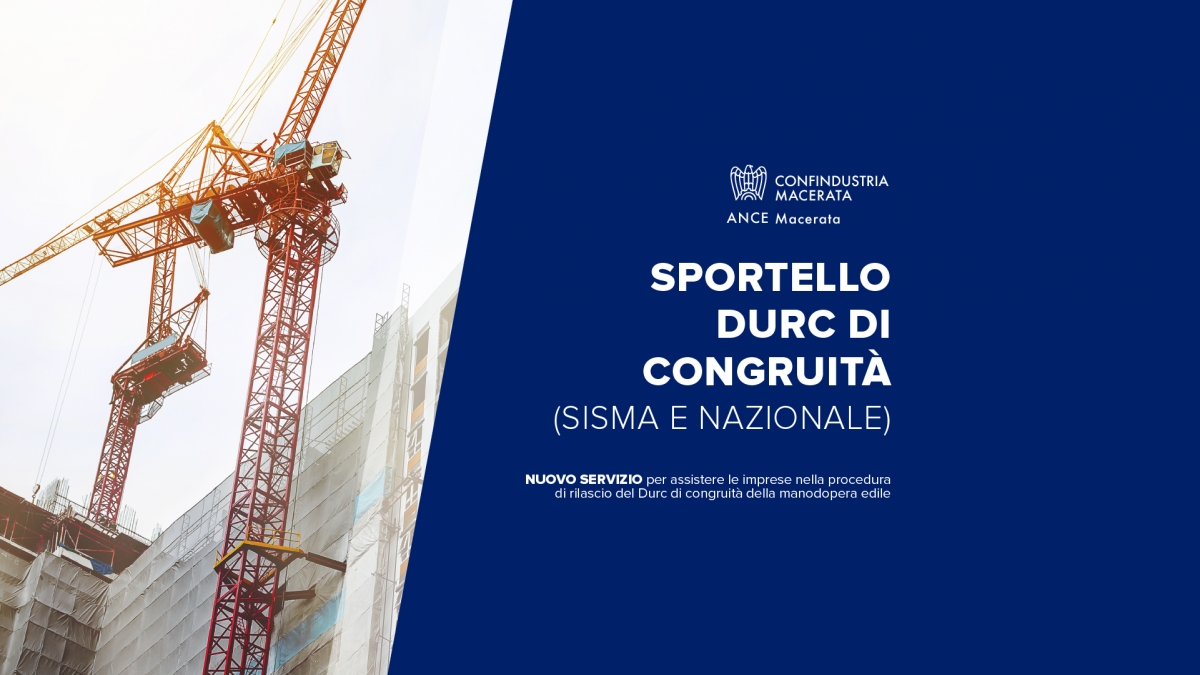 Sportello Durc di Congruità (Sisma e Nazionale)