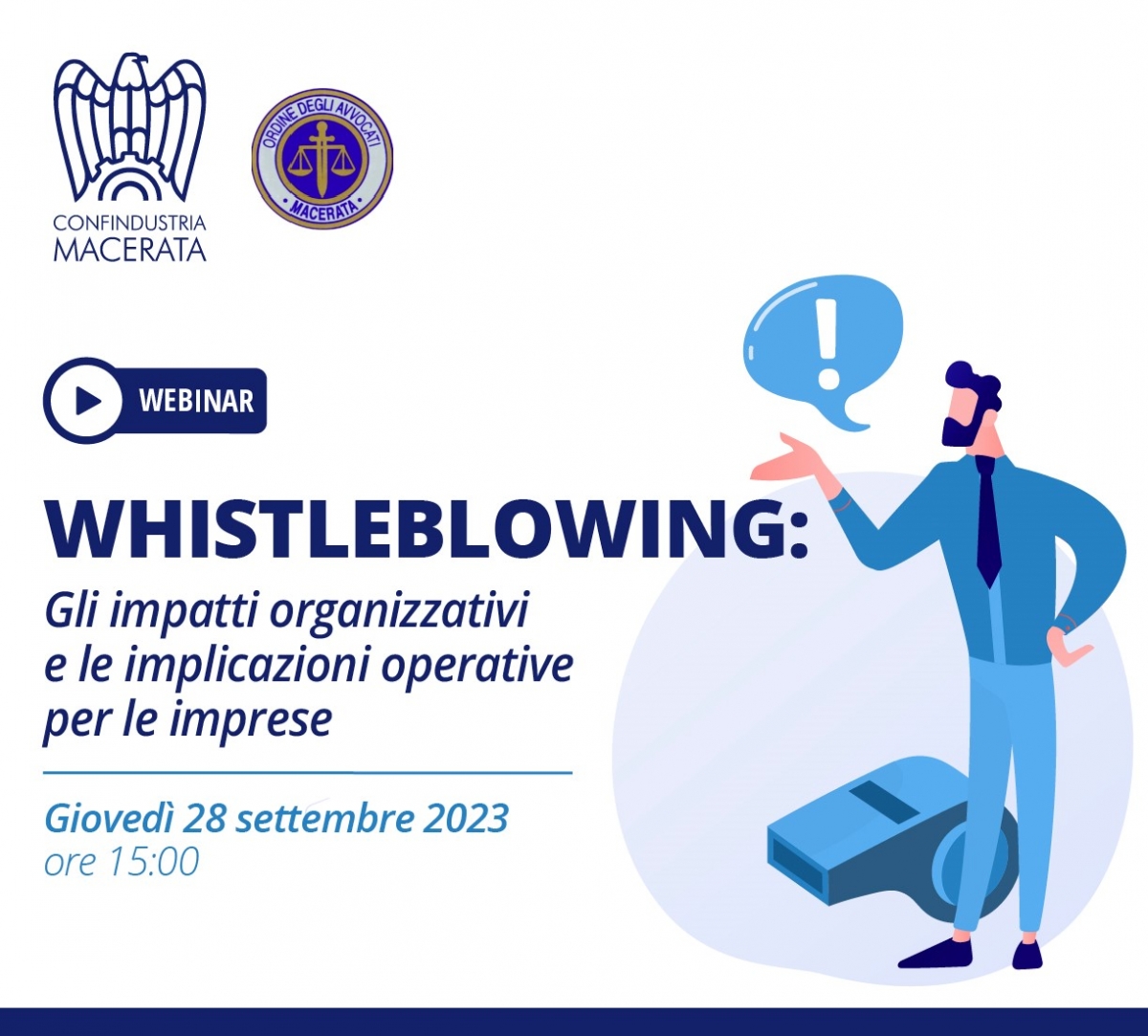 SLIDE WEBINAR - Whistleblowing: gli impatti organizzativi e le implicazioni operative per le imprese