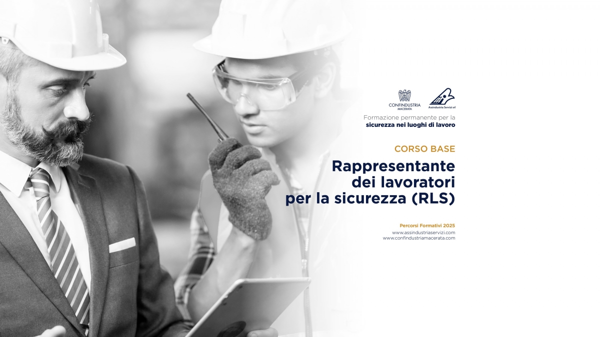 CORSO: AGGIORNAMENTO ANNUALE “RLS - RAPPRESENTANTE DEI LAVORATORI PER LA SICUREZZA” (6 – 13 Novembre 2025)