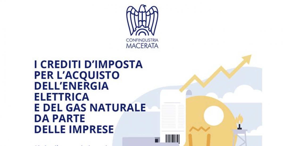 ENERGIA - I CREDITI D’IMPOSTA PER L’ACQUISTO DELL’ENERGIA ELETTRICA E DEL GAS NATURALE - dicembre 2022