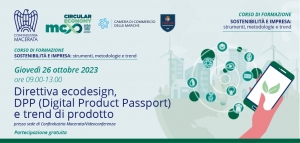 Modulo 3: Direttiva ecodesign, DPP (Digital Product Passport) e trend di prodotto - Corso di Formazione di Economia Circolare &quot;Sostenibilità e Impresa: strumenti, metodologie e trend&quot;