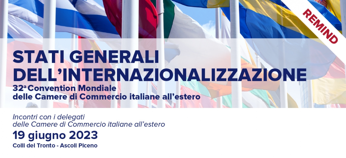 #REMIND #CONVENTION CAMERE COMMERCIO ESTERO #INCONTRI ONE-TO-ONE