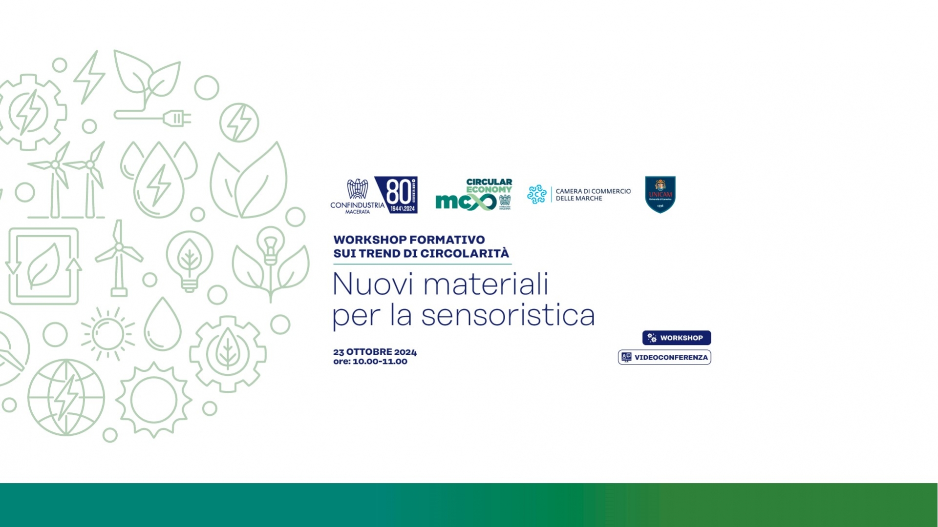 Workshop sui trend di Circolarità - Nuovi Materiali per la sensoristica - 23/10/2024 ore 10.00