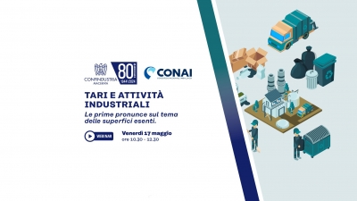 WEBINAR: TARI  e attività industriali - 17 maggio  2024 ore 10.30-12.30