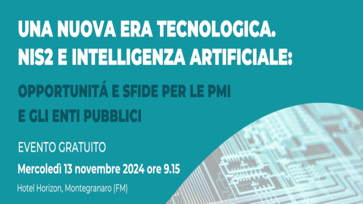 NIS2 E INTELLIGENZA ARTIFICIALE - 13 novembre 2024